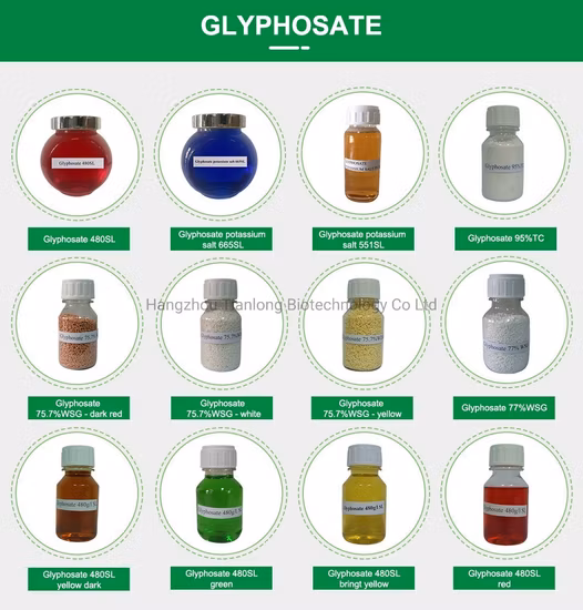 글리포세이트(95%TC, 360SL, 480SL, 62%IPA, 75.7% WSG, 88.8%WSG)